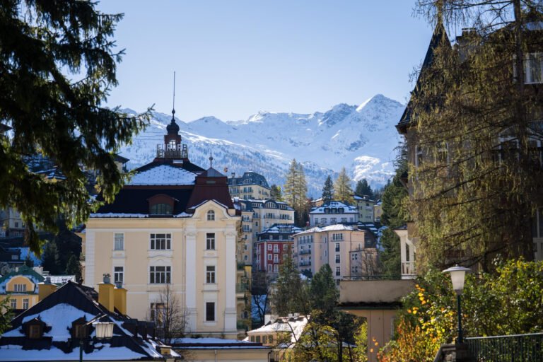Saint Moritz, Switzerland: A glamorous alpine retreat, Saint Moritz offers opulent ski resorts, five-star chalets, and Michelin-starred dining.